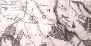 Fragment mapy okolic Mikoowa z I po. XVIII w.